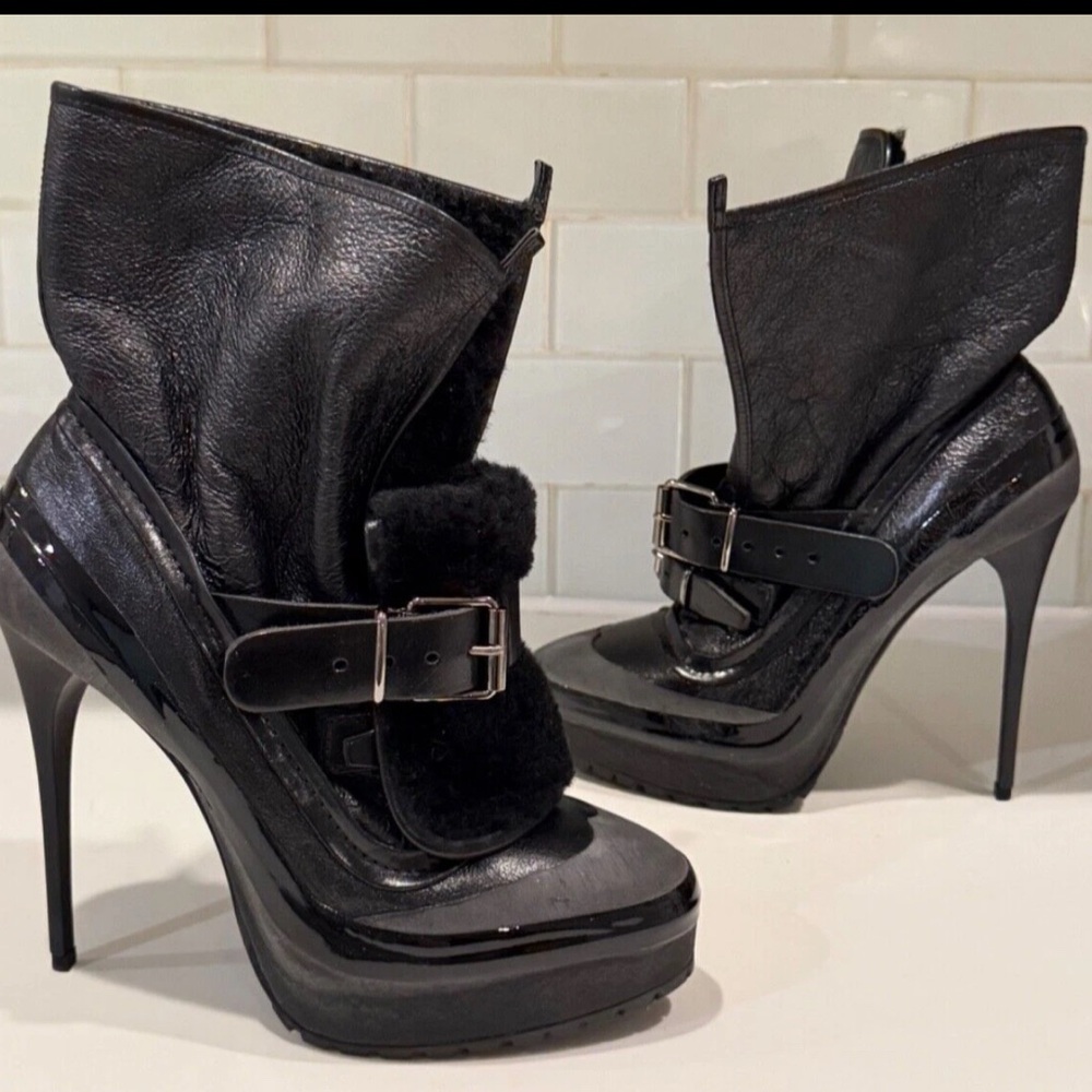 Burberry Prorsum Elegant Black High Heel Women's Shoe 38.5 - Picture 7 of 7